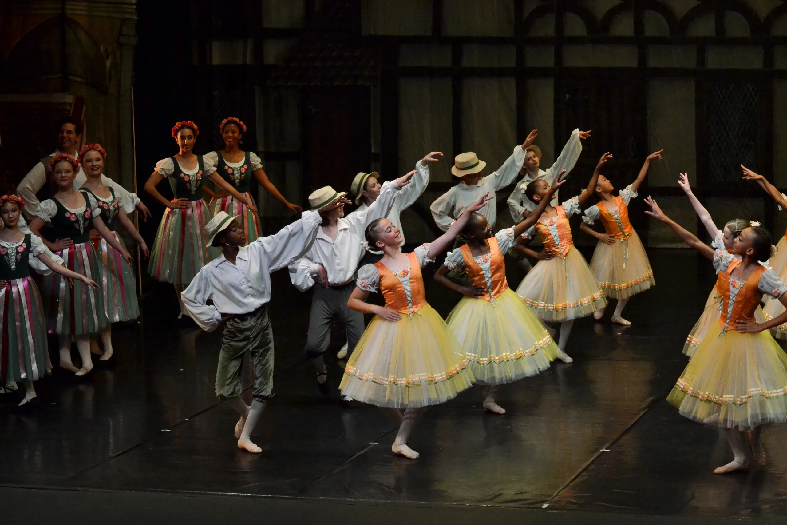 Dancers perform as part of 3 different groups for YRBC's 2024 performance of Coppelia.